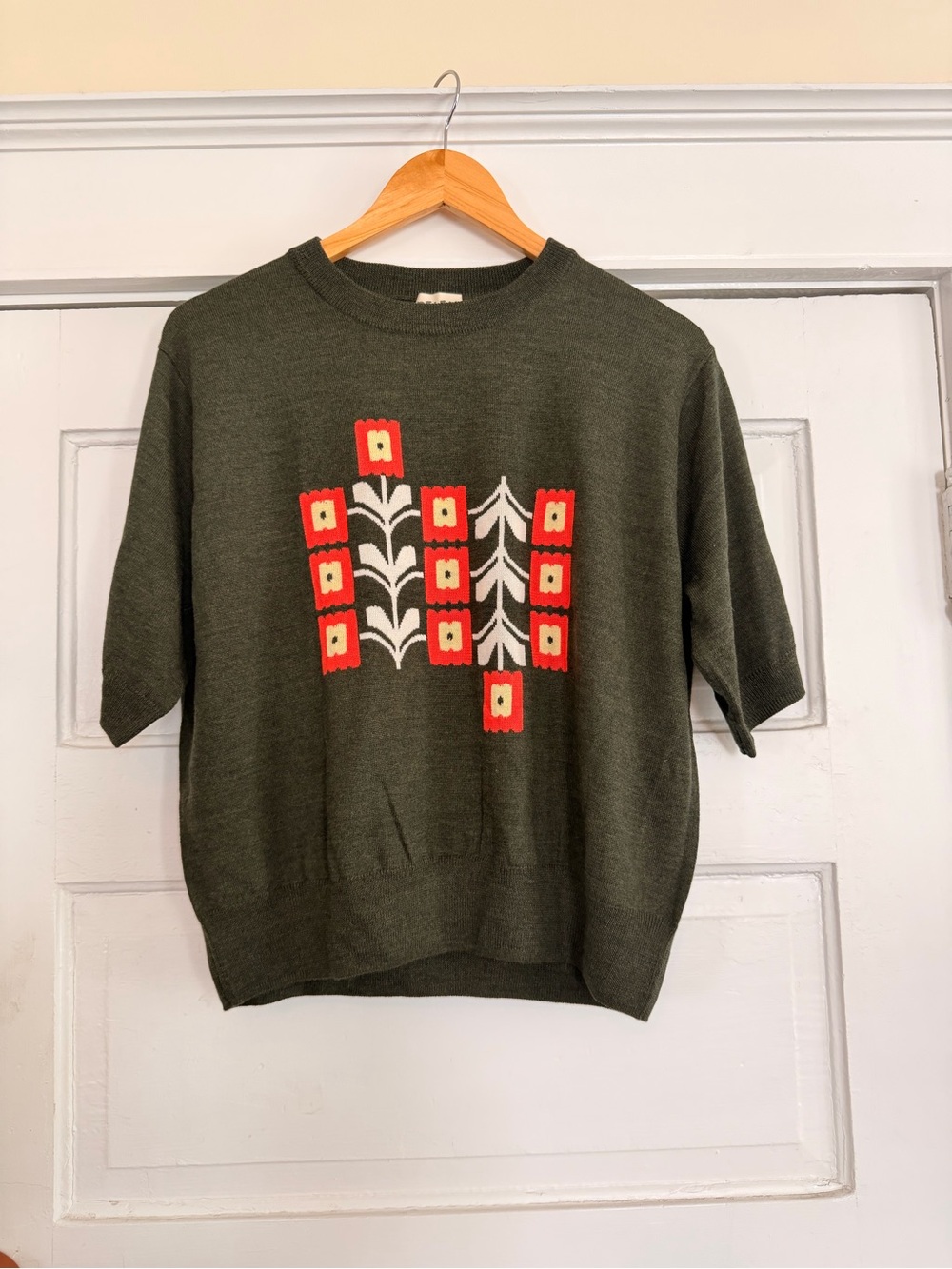 Degen Poppy Flower Sweater Tee